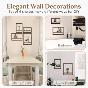 Kệ nổi, vách ngăn lưu trữ treo tường, thích hợp cho phòng tắm, nhà bếp, phòng ngủ hoặc phòng khách. - Product Image 5