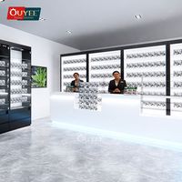 Luminaire de magasin de détail comptoir de vitrine de tabac présentoir en bois vitrine en verre supports à cigarettes étagères de magasin de fumée