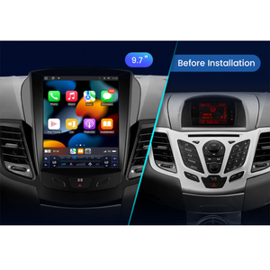 Écran tactile vertical Carplay 9,7 pouces pour <span class=keywords><strong>Ford</strong></span> <span class=keywords><strong>Fiesta</strong></span> 2009-2016, autoradio Android 2G 32 Go, GPS AHD - Product Image 2