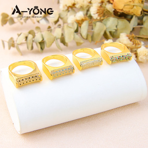 Jewelry <strong>Arabic</strong> Hiphop Finger Non Tarnish Chunky <strong>Rings</strong> Zirconia <strong>Ring</strong> Women - Product Image 5