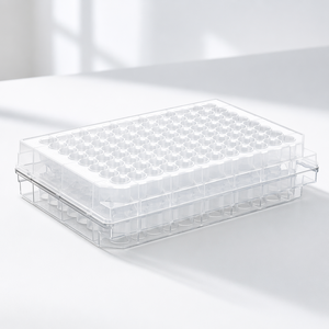 Plaque de microplaques en polypropylène à fond en U, 0,5 ml, plastique transparent, 96 puits ronds, puits profonds - Product Image 6