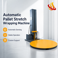 Machine d'emballage automatique électrique à film étirable rotative pour palettes