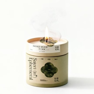 Scented Candle <b>White</b> Paper Tube Packaging Recyclable Cylindrical <b>Box</b> for Home Fragrance - Product Image 4