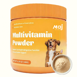 Compléments alimentaires pour la santé des animaux de compagnie, poudre multivitaminée 15-en-1, produits pour animaux de compagnie, multivitamines de qualité supérieure pour chiens et chats, nutrition animale, vitamines - Product Image 1