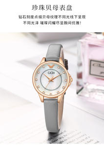 Reloj de Mujer de Alta Gama con Perlas, Especial de Navidad, Lujoso, Único, Elegante, con Diamantes de Agua, Reloj de Cuarzo para Mujer - Product Image 3