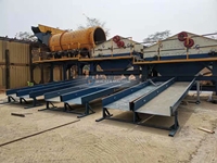 Línea de Procesamiento de Oro de Placer de 200 TPH, Conjunto Completo con Trommel, Canaleta y Mesa Vibratoria, Precio de Fábrica