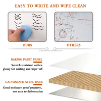 Tableau blanc magnétique de petite taille pour étudiants, de haute qualité, pour le dessin, la planification, à fixer au mur, portable, effaçable à sec