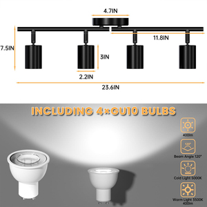 LED Ceiling <b>Spotlight</b>,Adjustable Kitchen Lights Ceiling Including Spot Lights Ceiling with Rotatable Heads for Kitchen Hallway - Product Image 3