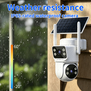 ESEECLOLUD 4MP <span class=keywords><strong>CCTV</strong></span> ワイヤレスカメラ H.265 IP66 防水屋外ナイトビジョンデュアルレンズデュアルスクリーンセキュリティシステム - Product Image 3