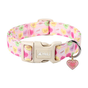 Collares de nailon con estampado personalizado para perros y gatos, accesorios personalizados duraderos y suaves para mascotas, tamaños grandes y medianos para uso en exteriores - Product Image 5