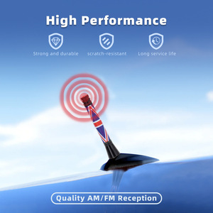 <span class=keywords><strong>Antenne</strong></span> <span class=keywords><strong>radio</strong></span> de voiture, support fileté en aluminium de 7.7cm, pour <span class=keywords><strong>BMW</strong></span> Mini, design de drapeau Union Jack - Product Image 4