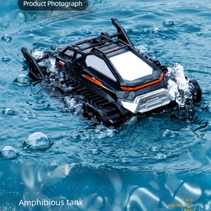 SJY-Q183 Voiture de Course RC Tout-Terrain Amphibie sur Chenilles Puissante Étanche 4x4 en Métal et Résine avec Câble USB Télécommande 40m Expert - Product Image 4