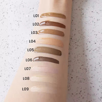 Fond de teint liquide végétalien, formule crème personnalisée, marque privée, couvrance totale, imperméable, éclaircissant, conçu pour les peaux foncées