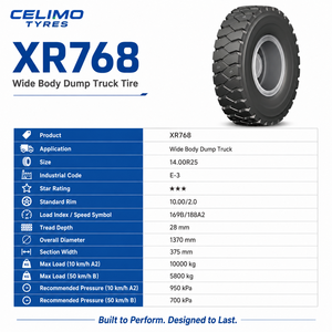 Pneu de camion à benne basculante à corps large CELIMO XR768 14.00R25 E-3, pneu de chantier minier robuste OTR - Product Image 6