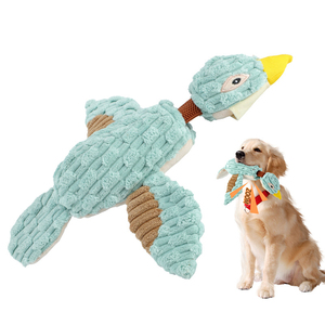 Juguetes para Perros al por Mayor con Logotipo Personalizado, Juguetes Duraderos de Lujo para Mascotas, Juguetes de Peluche con Cuello Elástico en Forma de Pato, Juguetes Interactivos para Masticar para Perros - Product Image 1