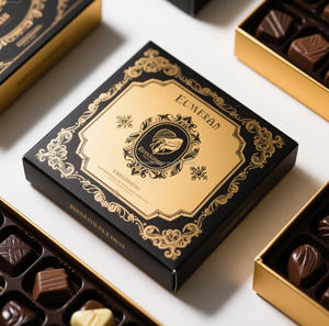 <b>Magnetic</b> Closure Chocolate Gift <b>Box</b> | Custom Food Grade Rigid Paper Packaging, Recyclable Cardboard <b>Box</b>, Wholesale for Sweets - Product Image 3
