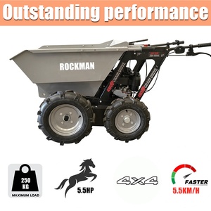 Capacité de charge compacte 250KG 5.5hp Ducar/B & S/Kohler puissance <span class=keywords><strong>moteur</strong></span> à essence brouettes motorisées à <span class=keywords><strong>4</strong></span> <span class=keywords><strong>roues</strong></span> <span class=keywords><strong>motrices</strong></span> - Product Image 2
