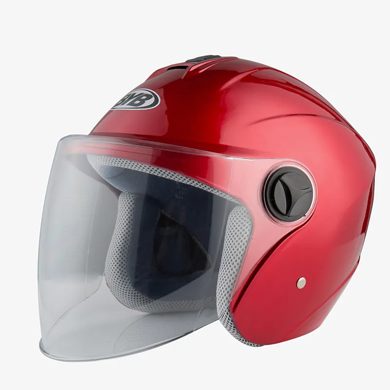 Warm Anti-Fog Abs Engineering Plastics Half Gezicht Motorhelm Motorrijwiel Helm Open Gezicht Transparante Bril