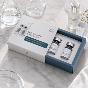 Caja de Embalaje de Medicamentos de Cartón Blanco Tipo Cajón Personalizada, Polvo de Péptidos para Belleza Médica, Esencia Líquida, Forro de Esponja - Product Image 5