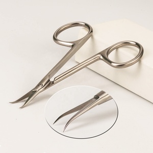 Forbici professionali curve in acciaio inossidabile <span class=keywords><strong>per</strong></span> <span class=keywords><strong>cuticole</strong></span>, tipo Inrown, affilate, <span class=keywords><strong>per</strong></span> salone di bellezza - Product Image 2