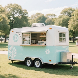 Camion de nourriture mobile en acier inoxydable 2025 à vendre, camion de crème glacée avec cuisine entièrement équipée - Product Image 2