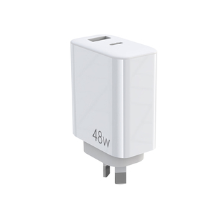 Cargador USB C PPS GaN <span class=keywords><strong>de</strong></span> 48W, cargador rápido <span class=keywords><strong>de</strong></span> doble puerto para viajar con funciones PD 3,0 QC2.0, protección OTP OVP, compatible con batería - Product Image 1