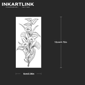 Tatouage semi-permanent INKARTLINK de haute qualité, imperméable, longue durée (15 jours), pour le bras et le corps, motif épée noire, jus de thorn. - Product Image 4