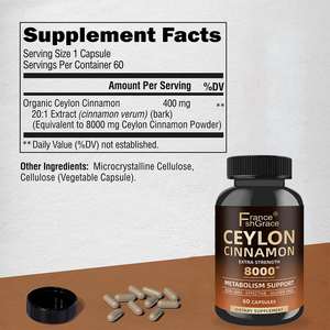 Cápsulas de Canela de Ceilán Herbal Shecome, Apoyo Energético y al Metabolismo Cardíaco para Hombres y Mujeres, 60 Cápsulas de Canela de Ceilán - Product Image 4