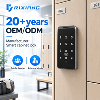 Serrure de casier intelligente Rixiang EM185 avec clavier, mot de passe, carte RFID, mode public et privé pour casier