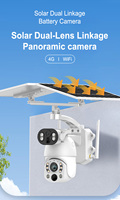 Caméra de sécurité solaire 4G UBOX 2025 avec zoom optique 10MP 50X 99X, suivi automatique et détection de mouvement, carte SIM 4G