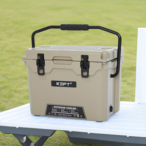Glacière rotomoulée 25QT en LLDPE, moderne, économique, étanche, isolée, rigide, pour garder les aliments frais, robuste, pour les sports de plein air - Product Image 1