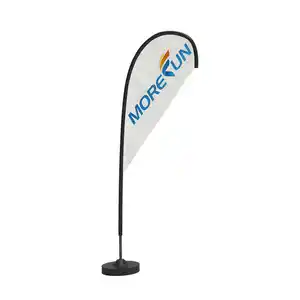 Großhandel kunden spezifische digital gedruckte Strand flagge Logo Display Flaggen Günstige Outdoor Polyester Banner für die Versicherung