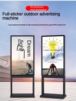 Écran publicitaire LCD sur pied de 55 pouces à haute luminosité, étanche IP65/IP66 pour extérieur, affichage numérique pour ascenseur 4K