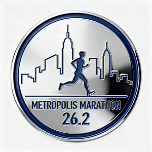 Pièces commémoratives personnalisées en alliage de zinc moulé sous pression pour le Marathon de Metropolis 2026 – Pièces de collection pour événements sportifs et récompenses de course - Product Image 2