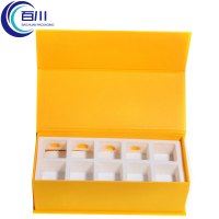 Caja de Regalo Portátil de Papel con Logotipo Personalizado, Impresión a Color, Caja de Embalaje de Lujo para Té, Vino y Productos Aromáticos, con EPE y Bolsa de Papel