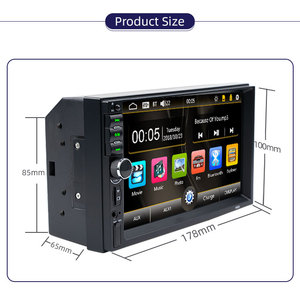 7inch <span class=keywords><strong>Android</strong></span> và IOS gương liên kết âm thanh xe hơi Stereo BT 2 Din Xe MP5 Máy nghe nhạc - Product Image 3