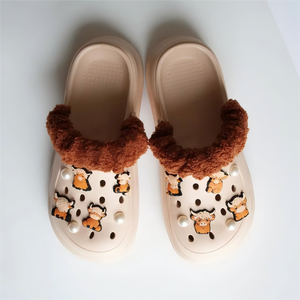 แผ่นรองในรองเท้าทำจากผ้าเท็ดดี้ที่มีสายรัด<span class=keywords><strong>รองเท้า</strong></span>สามารถถอดออกได้ - Product Image 6