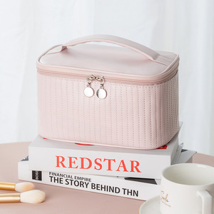 Trousse de Maquillage Portable, Organisateur de Rangement de Maquillage de Bureau, Pochette de Voyage pour Articles de Toilette, Multi-usages - Product Image 4
