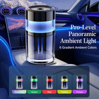 Diffuseur d'arômes pour voiture, projecteur ciel étoilé, démarrage et arrêt automatiques, atomisation de la brume, désodorisant à huile essentielle, USB C