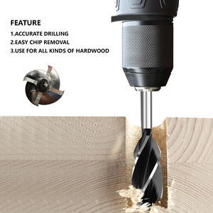 Hss Auger Twist Khoan <span class=keywords><strong>Bit</strong></span> 4 Flutes Gỗ Khoan Hex Shank 8-35Mm Nhanh Chóng Cắt 10Mm Carpenter Joiner Công Cụ Khoan <span class=keywords><strong>Bit</strong></span> Cho Gỗ Cắt - Product Image 2