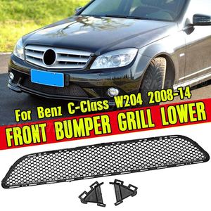 กระจังหน้าสีดำเงาแบบเรซซิ่ง สำหรับ Mercedes-Benz C-Class AMG W204 ปี 2008-2014 - Product Image 1