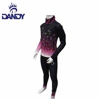Sublimation personnalisée pour compétition d'équipe Survêtement pour jeunes Veste d'échauffement de gymnastique Vestes de joie