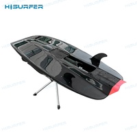 Planche de surf électrique en fibre de carbone OEM d'usine de haute qualité rapide 60 KM/H vitesse longue batterie puissante planche Jetsurf pour les sports nautiques