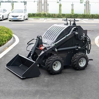 Pengiriman Gratis Wheel Loader dan Track Loader Berkualitas Tinggi 460 Mini Skid Steer Loader dengan Bucket dan Gigi Bucket Pedal yang Ditebalkan