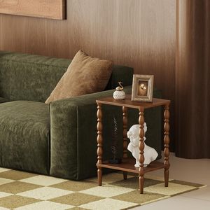 <span class=keywords><strong>Mesa</strong></span> <span class=keywords><strong>Auxiliar</strong></span> de <span class=keywords><strong>Madera</strong></span>, Rectangular, Ideal para Sala de Estar, Dormitorio o Espacios Pequeños, Decorativa - Product Image 1