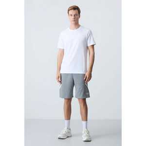 Shorts Tommylife pour homme, coupe standard, gris chiné, coton respirant, décontracté, taille S - Product Image 3