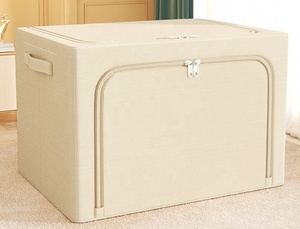 Đồ nội thất phòng ngủ Stackable Hộp tủ quần áo Tủ lưu trữ quần áo vải lưu trữ hộp có thể gập lại lưu trữ tổ chức - Product Image 6