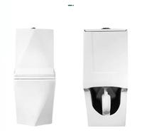 Populaire sur le marché conception de diamant sanitaire en céramique une pièce lavage wc cuvette commode toilette