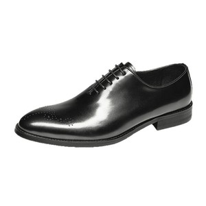 High End Men's Genuine Leather Formal Shoes <b>Pointed</b> Toe British Style Oxford for Business Big Size - Product Image 3