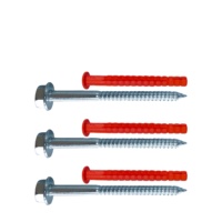 Ancres de fixation de cadre M10*100, vis en nylon plastique à percussion, universelles pour cloisons sèches Intel, ancrage à marteau en nylon pour cadre